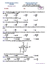 Đề kiểm tra khảo sát lần 1 môn Toán Lớp 12 (Chương trình chuẩn) - Mã đề 317 - Năm học 2019-2020 - Trường THPT Phú Xuyên B
